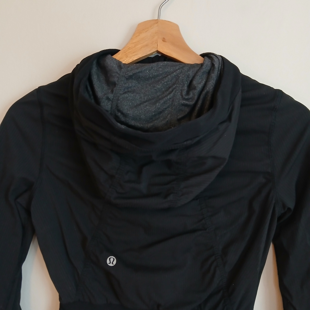 Lululemon Studio Dance Jacket Reversible Black Grey Size 4 - Picture 10 of 14